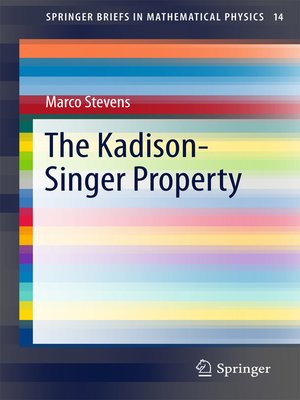 cover image of The Kadison-Singer Property